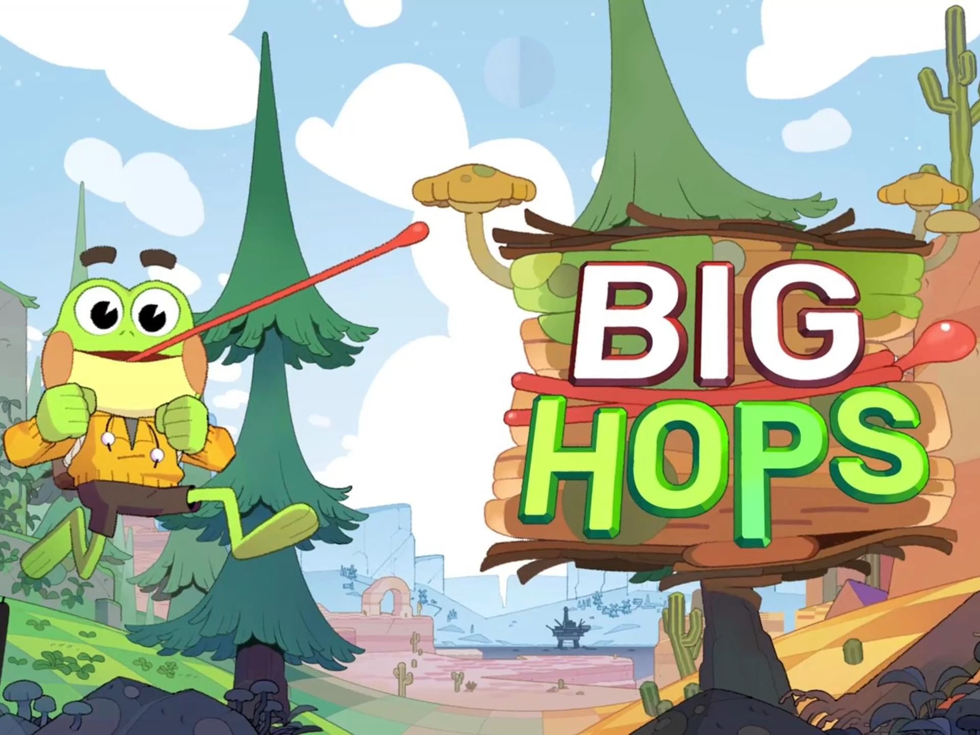 《Big Hops》最新 中文版（勇敢小青蛙跳跃平台冒险）