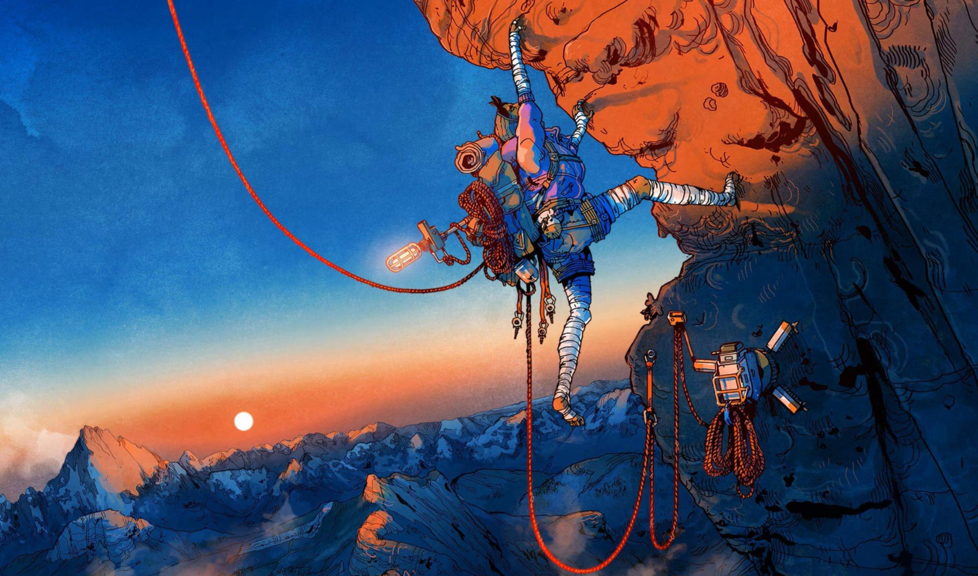 孤山独影