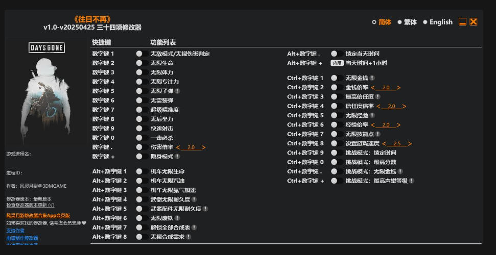 往日不再|修改器